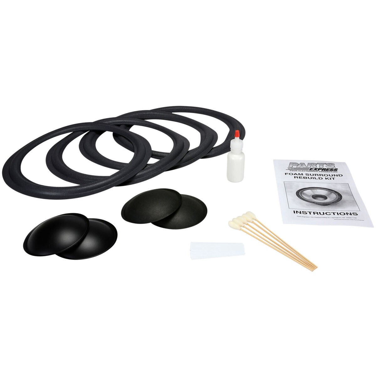 Parts Express Speaker Surround ReFoam Repair Kit For 12" Speaker